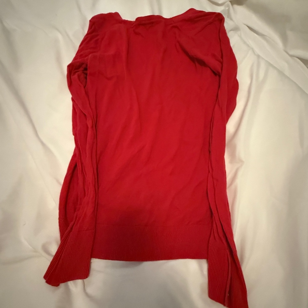 Pink Button-Up Women's Sweater - Picture 3 of 3